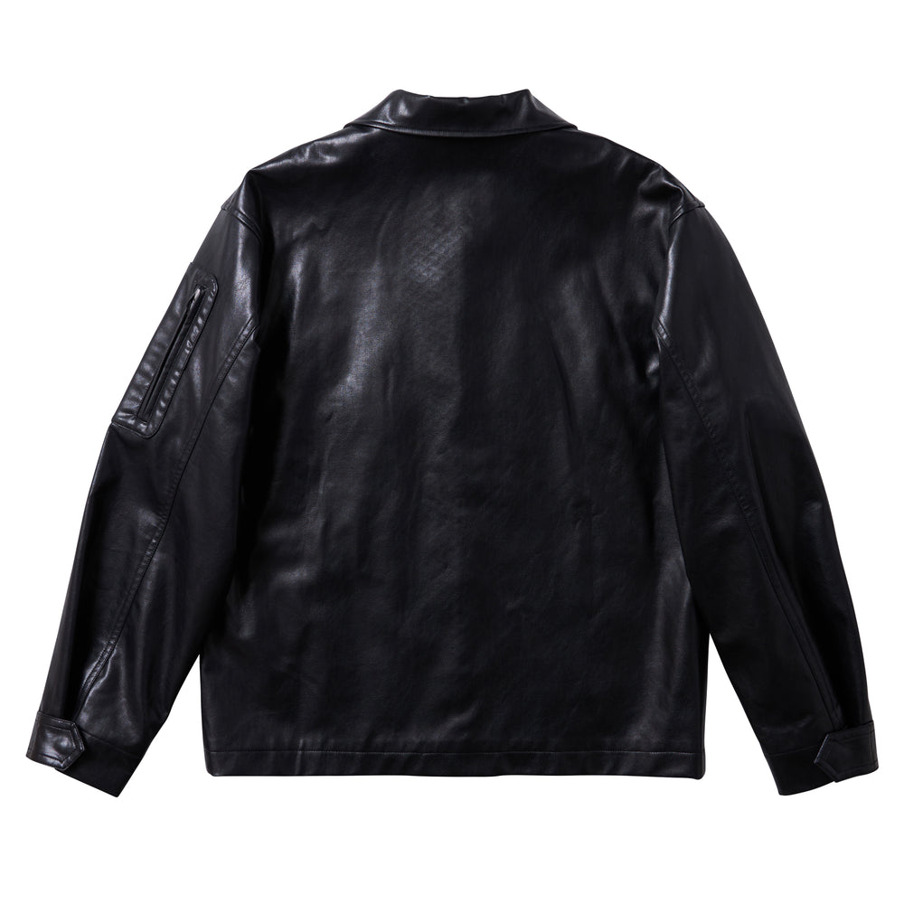SHERMER - V-Leather combat Jacket