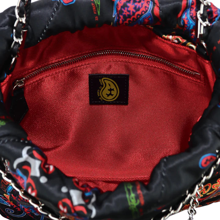 THE WORLD IS YOURS - Paisley Silk Chain Pouch