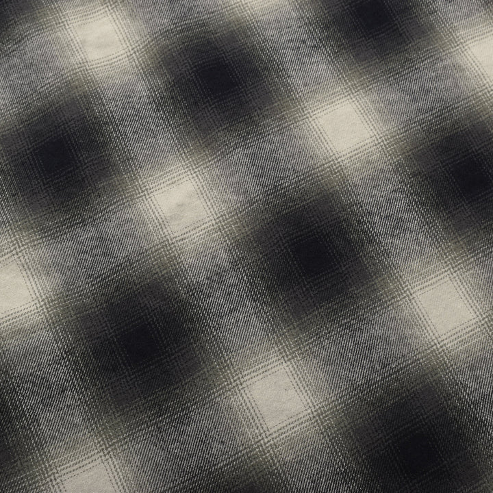 C. Flannel Ombre Open Collar Shirt