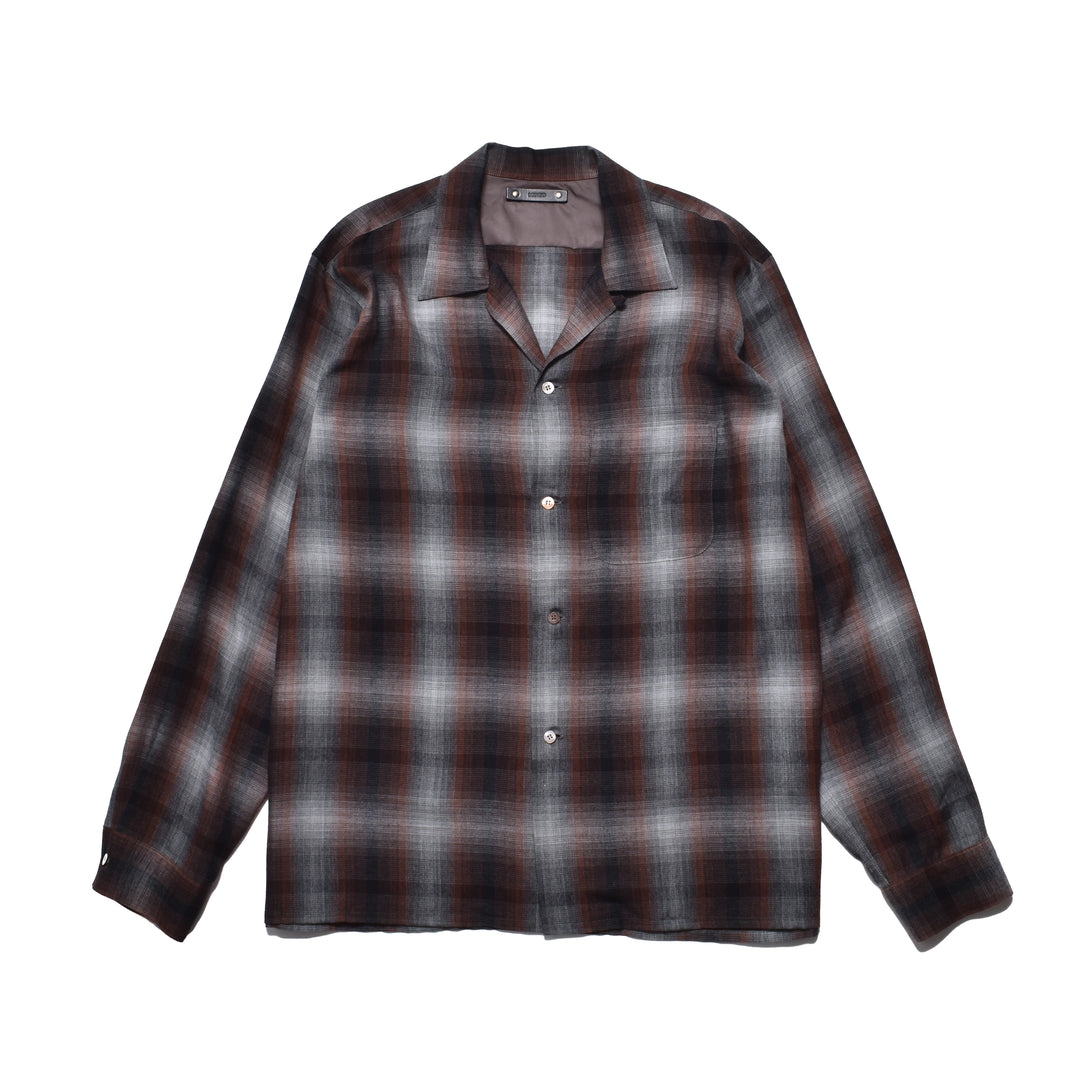 T.Rayon Ombre Open Collar Shirt