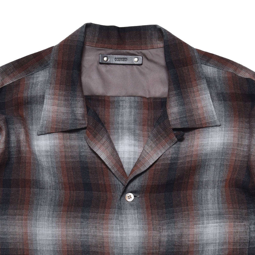 T.Rayon Ombre Open Collar Shirt
