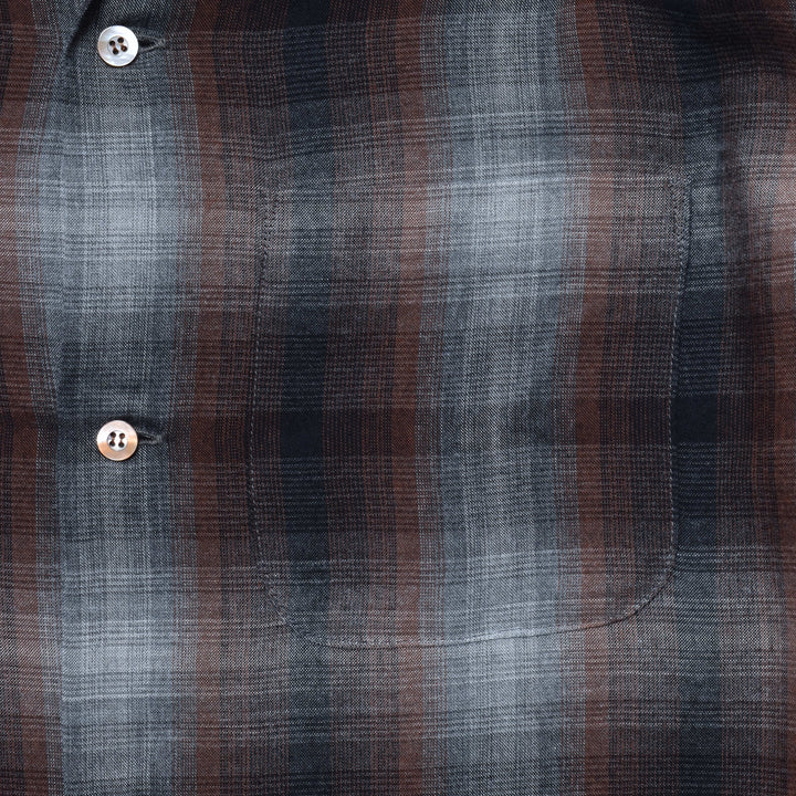 T.Rayon Ombre Open Collar Shirt
