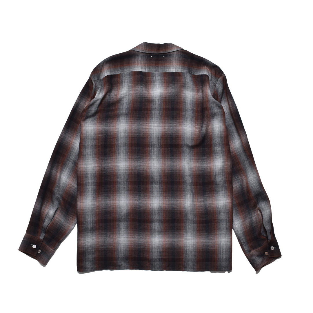 T.Rayon Ombre Open Collar Shirt