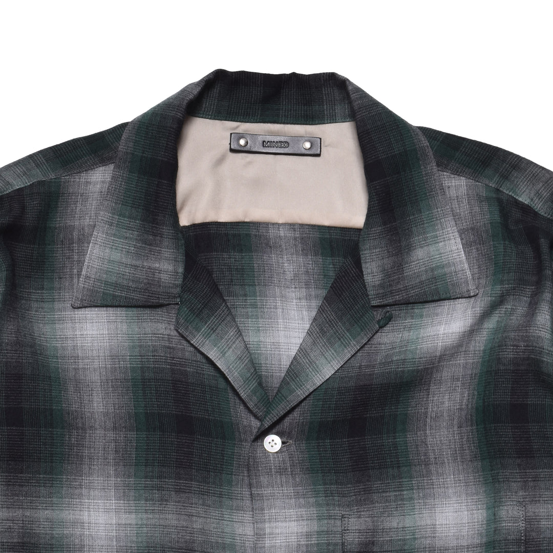 T.Rayon Ombre Open Collar Shirt