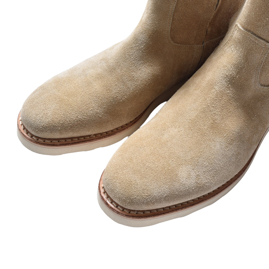 Suede Leather Side Zipper Boots