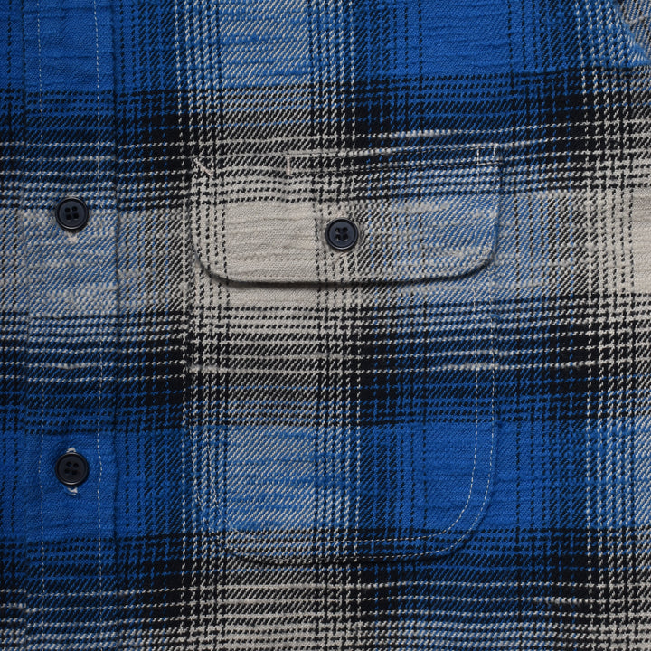Heavy Cotton Flannel Ombre Work Shirt