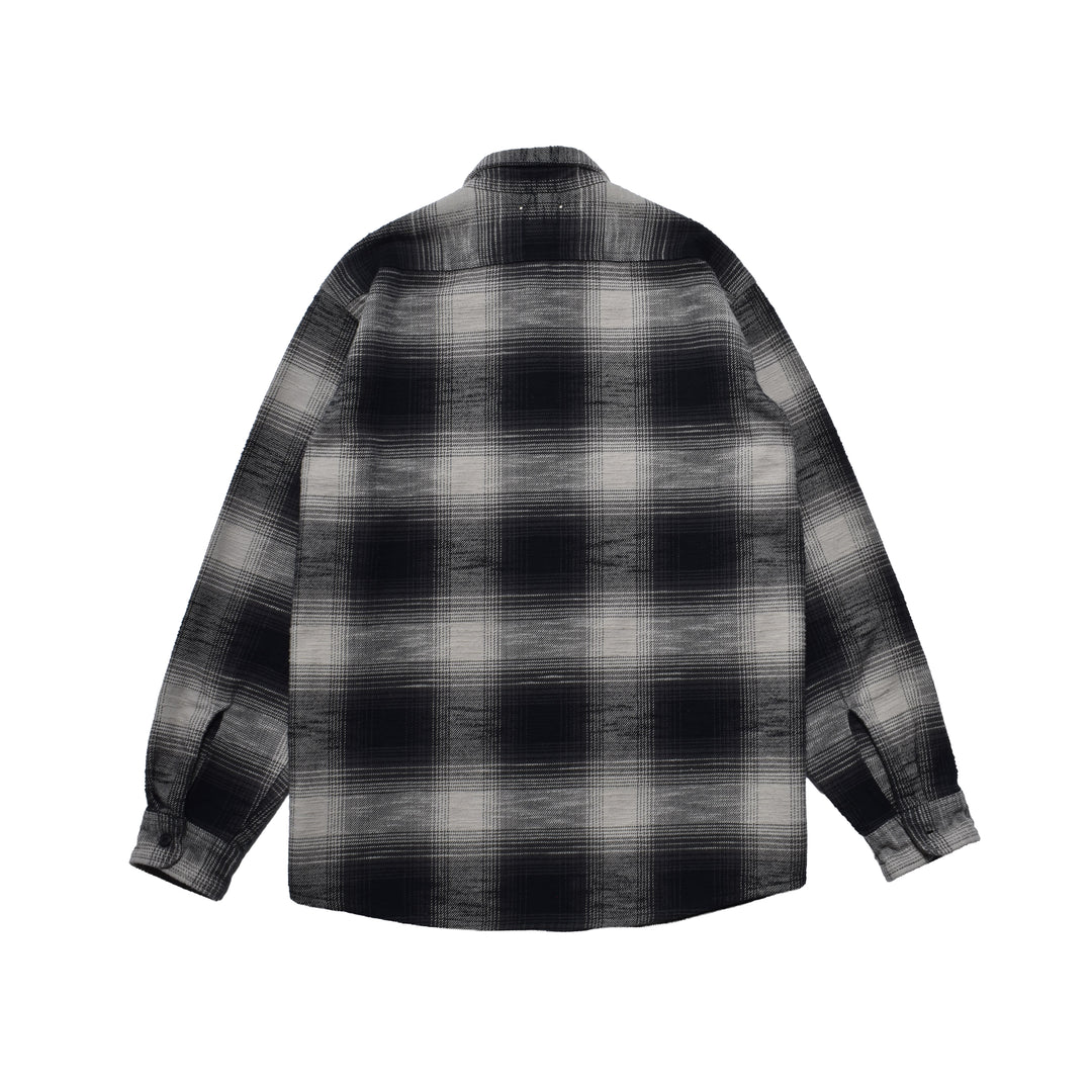 Heavy Cotton Flannel Ombre Work Shirt