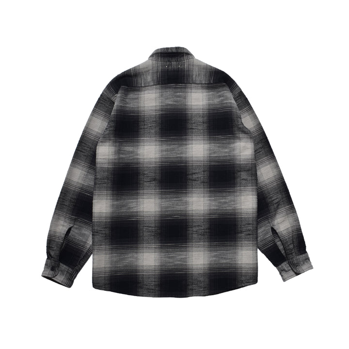 Heavy Cotton Flannel Ombre Work Shirt
