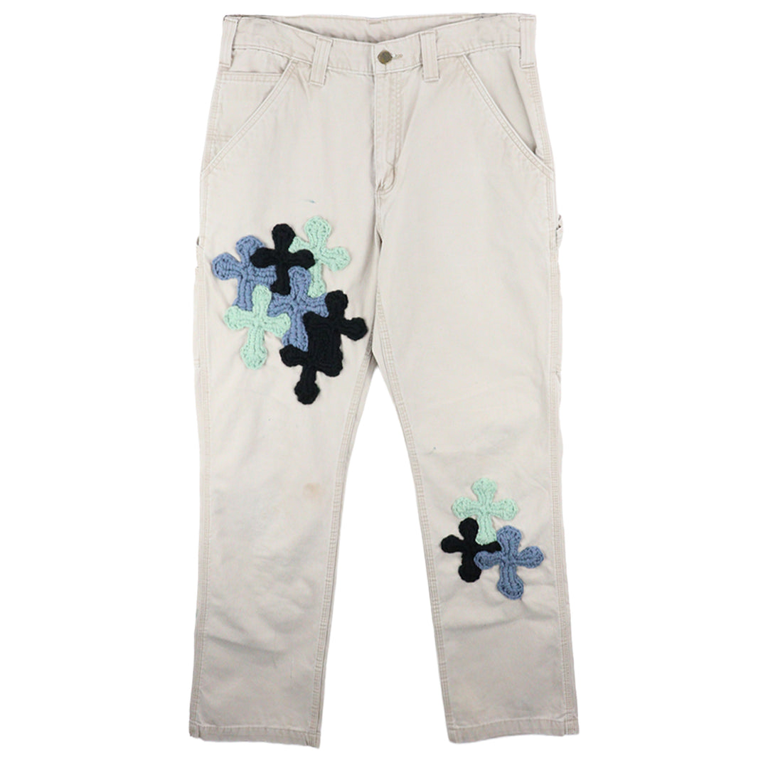"YARN" x Carhartt work pants with 3D Cross [D]