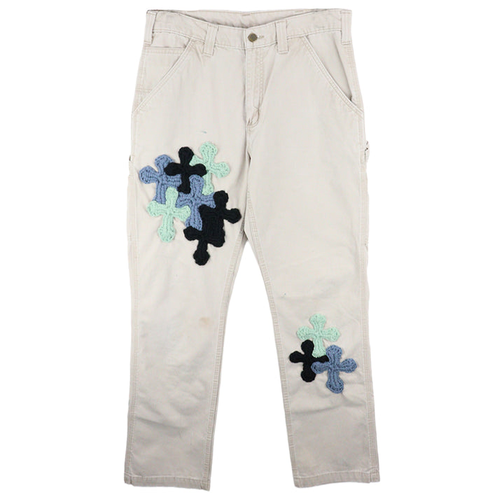 "YARN" x Carhartt work pants with 3D Cross [D]