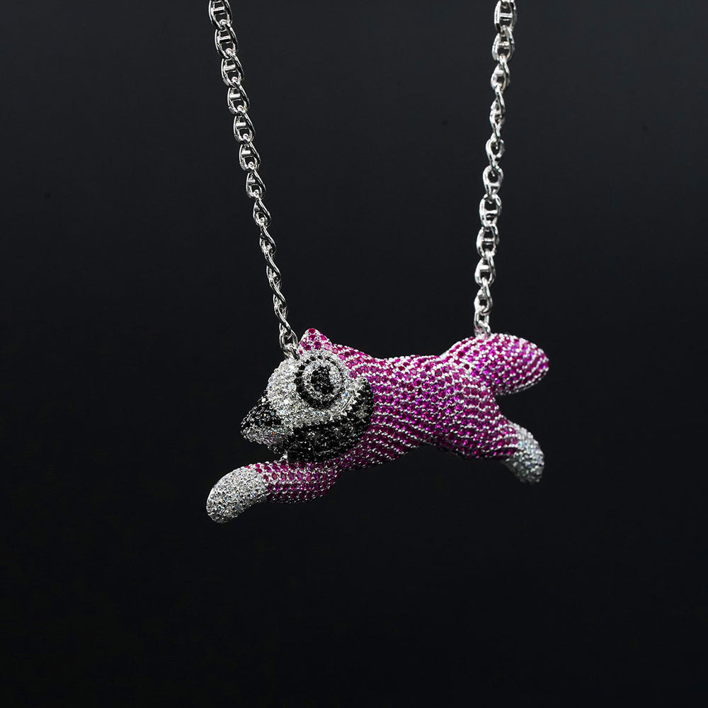 GHOST - RUNNING DOG NECKLACE S925