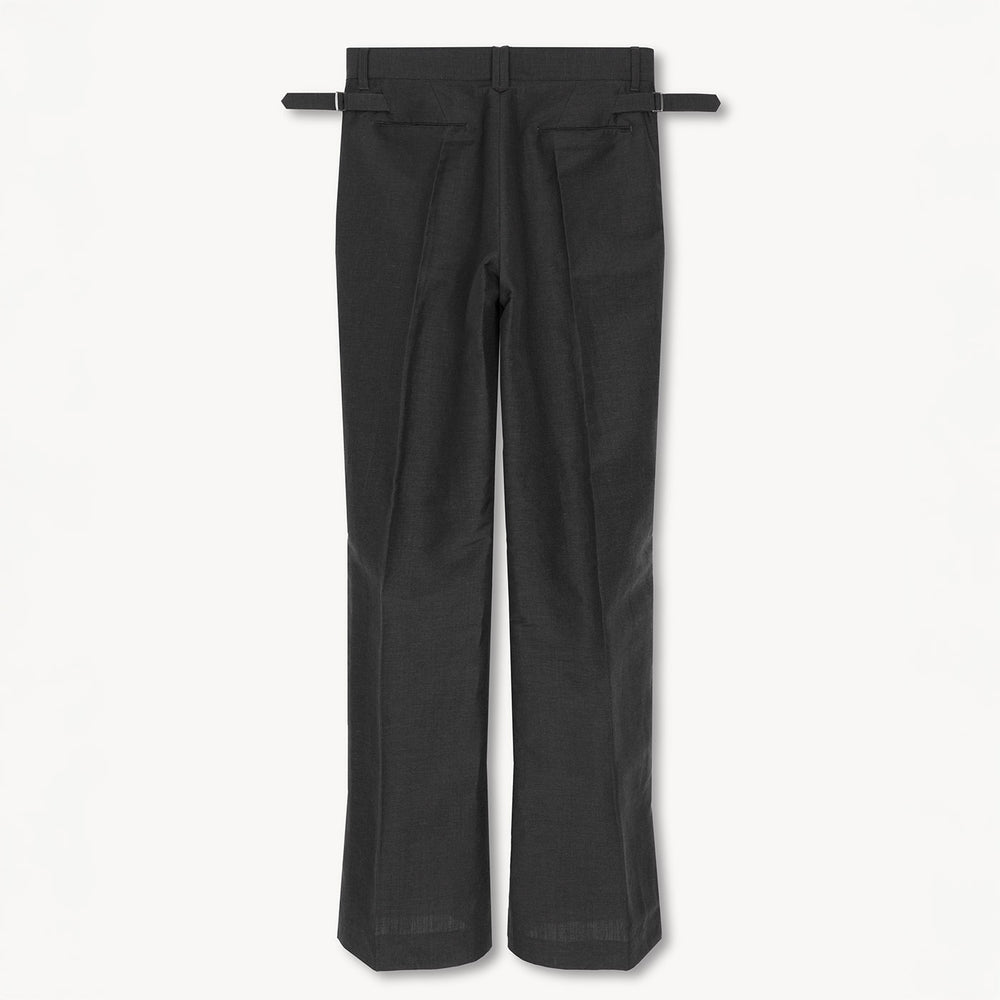 VUJADE - DYLAN FLARED TROUSERS IN LINEN & WOOL