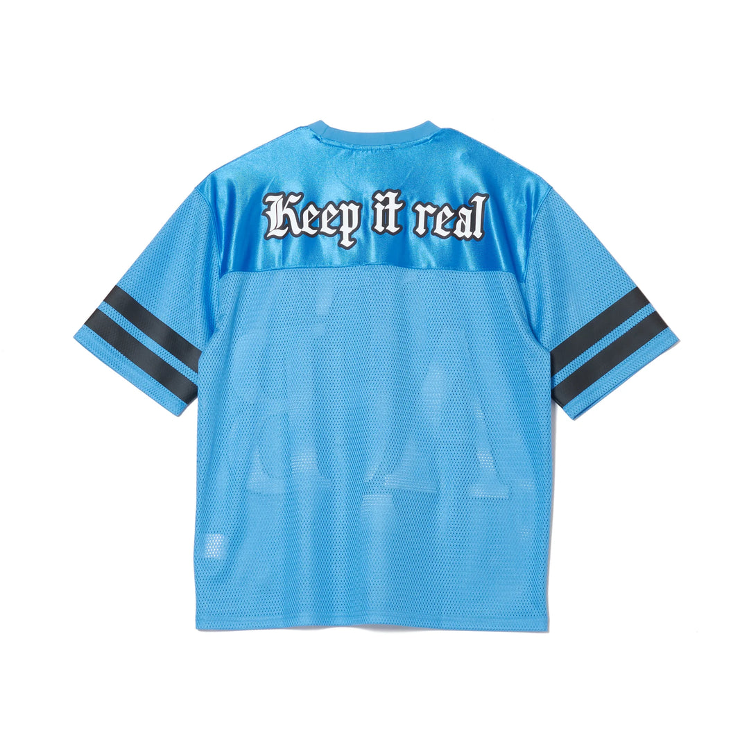 BIG LOGO MESH FOOTBALL TEE