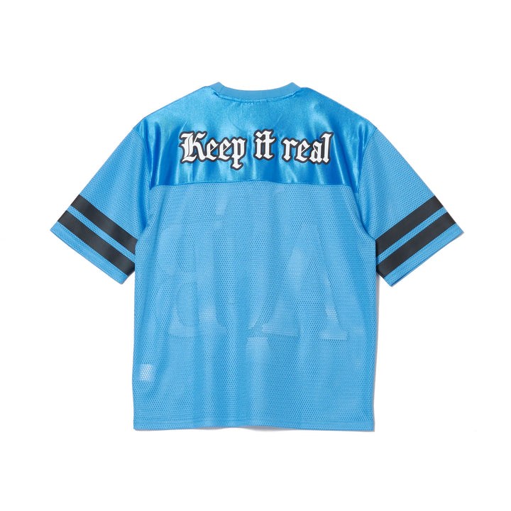 BIG LOGO MESH FOOTBALL TEE