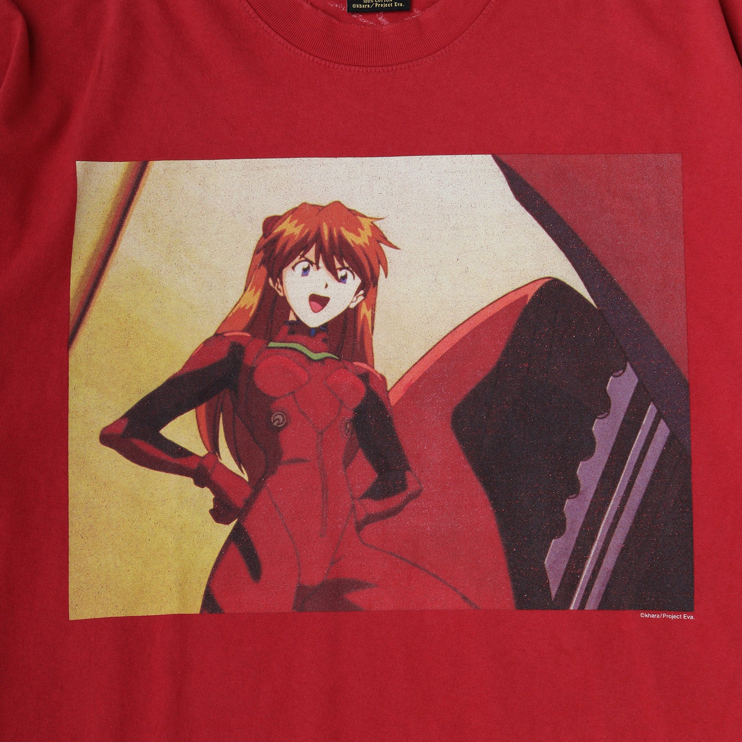 【未開封】evangelion:95 シンジ・アスカ Tシャツ セヴシグ×「新世紀エヴァンゲリオン」アスカのヴィンテージ風プリントT
