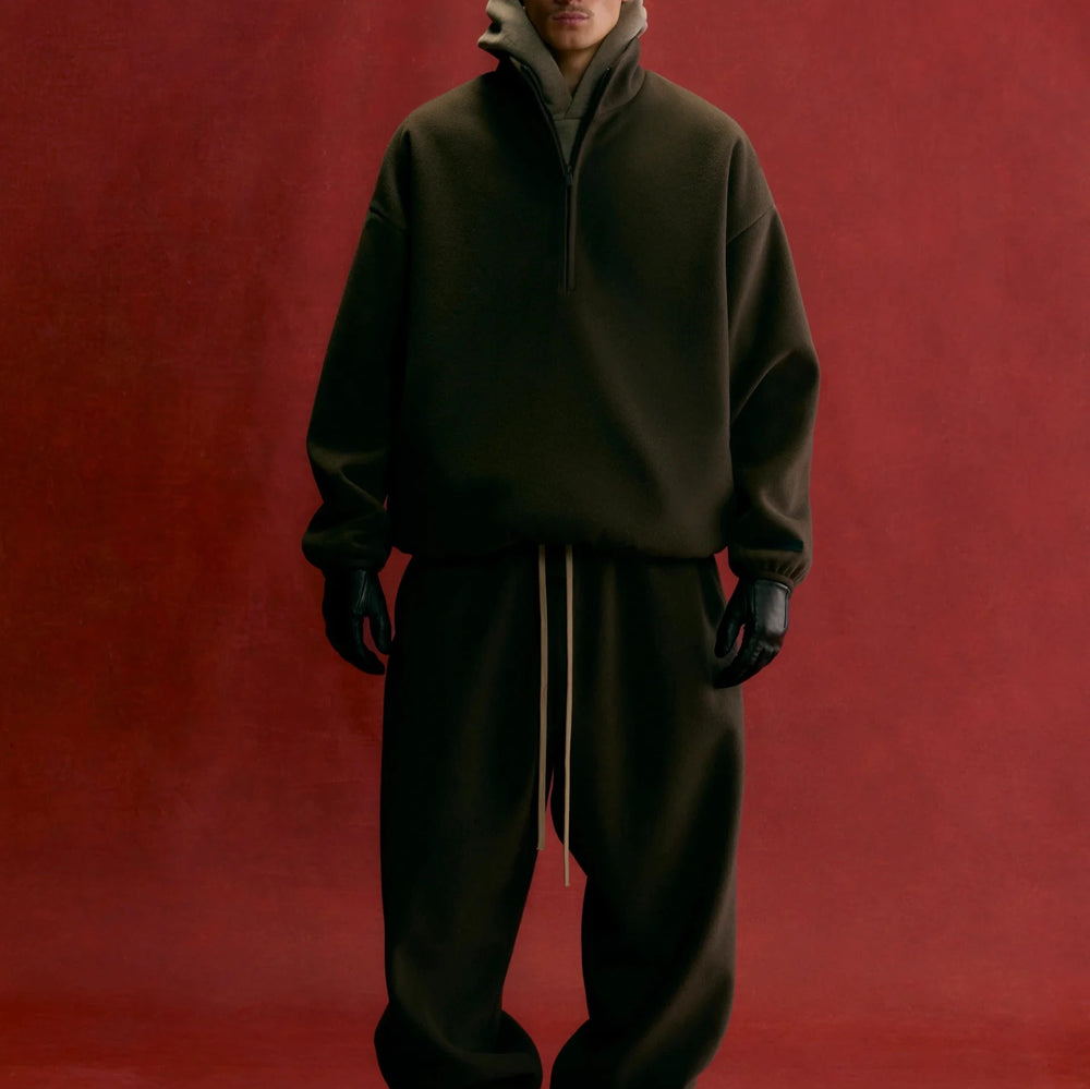 Fear of God ESSENTIALS - Brushed Half Zip Pullover