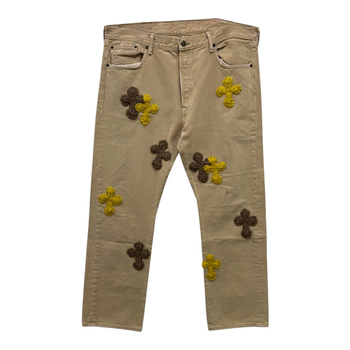"Y.A.R.N." 3D Cross Pants【A】