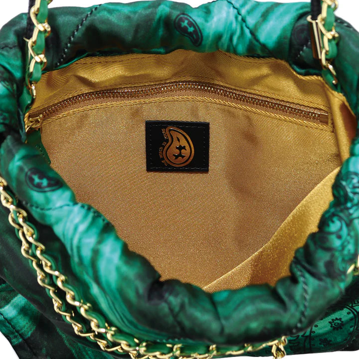THE WORLD IS YOURS - Paisley Silk Chain Pouch