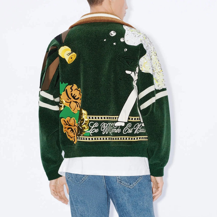 KENZO - 'KENZO PARTY ' EMBROIDERED ボンバージャケット