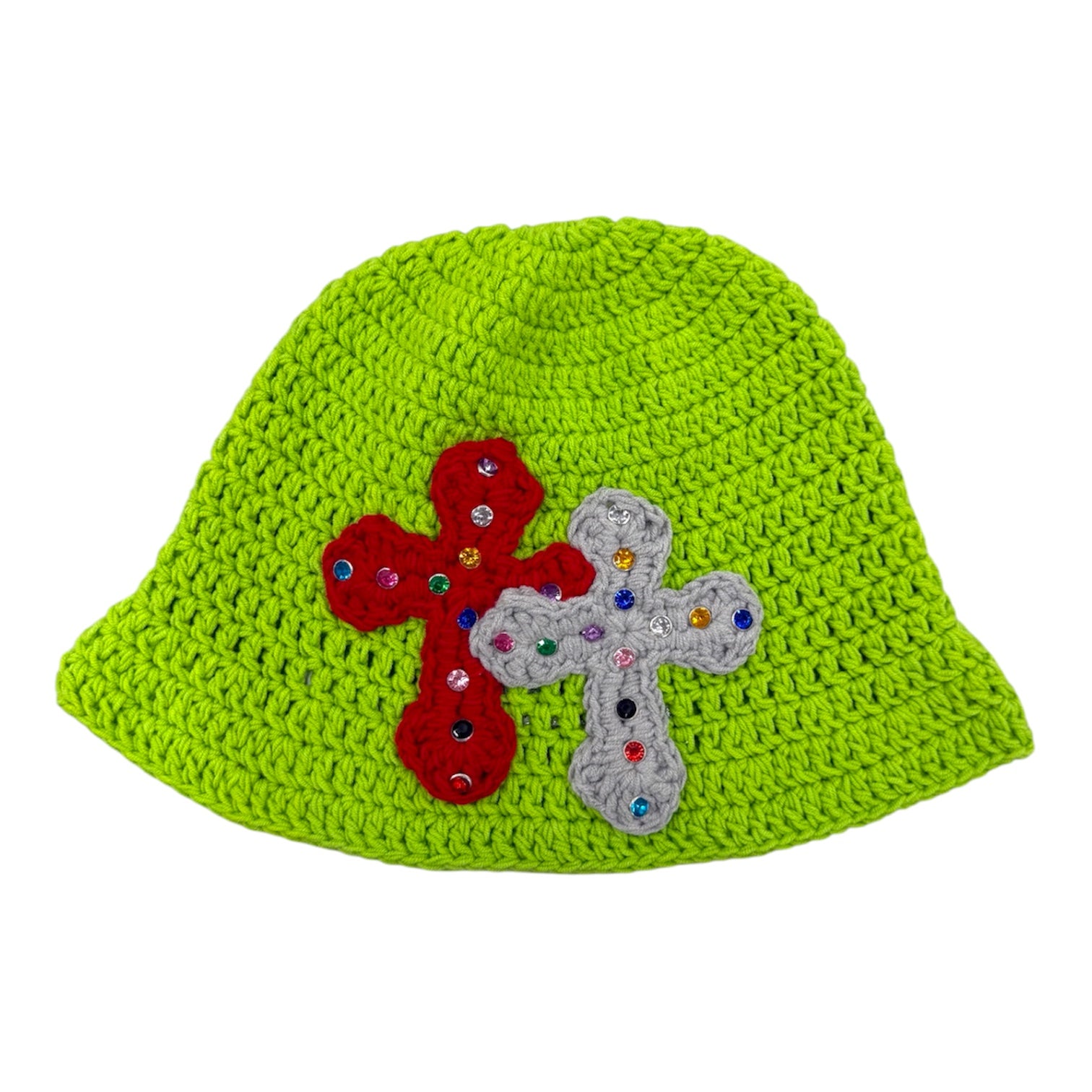 Y.A.R.N. (ヤーン) | 3D double Cross Handmade Knit hat ニットハット