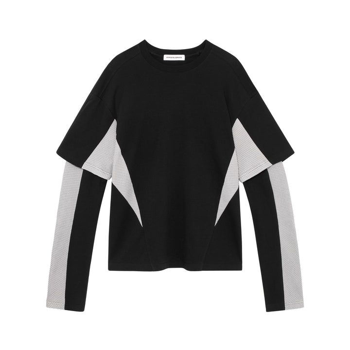 Diffraction Knit Layered Longsleeve