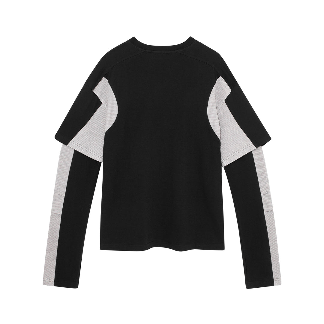 Diffraction Knit Layered Longsleeve