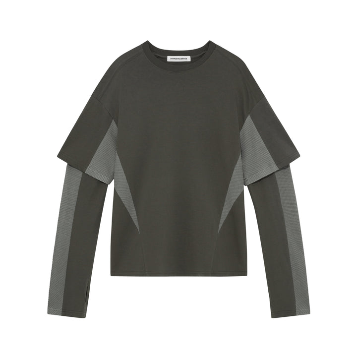 Diffraction Knit Layered Longsleeve