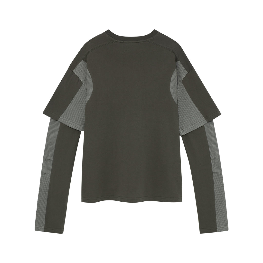 Diffraction Knit Layered Longsleeve
