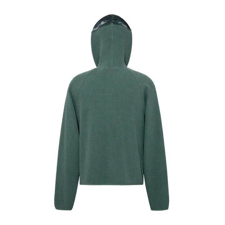 Waffle Knit Liner Zip Hoodie
