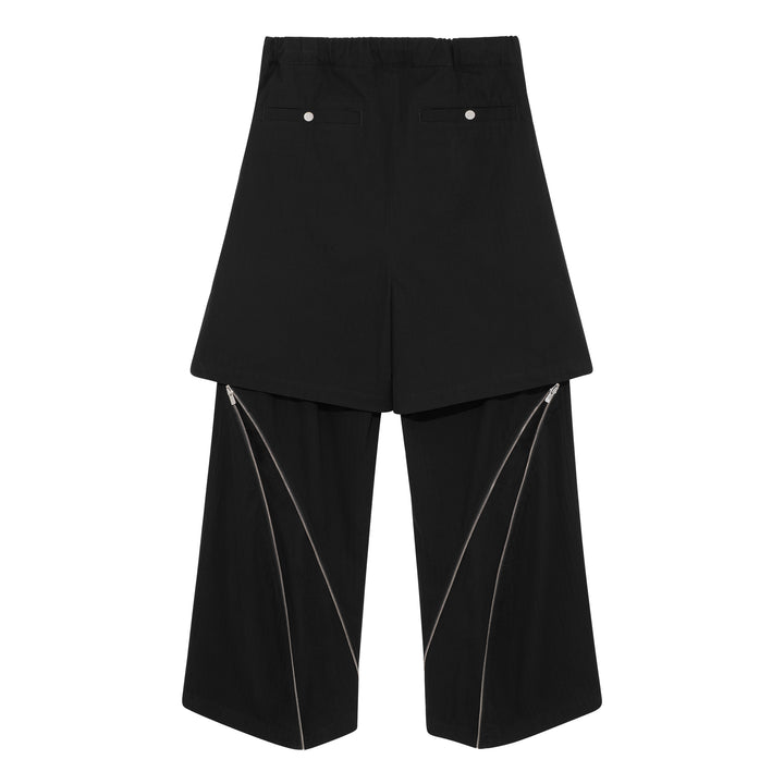 Double Layered Zip Trousers