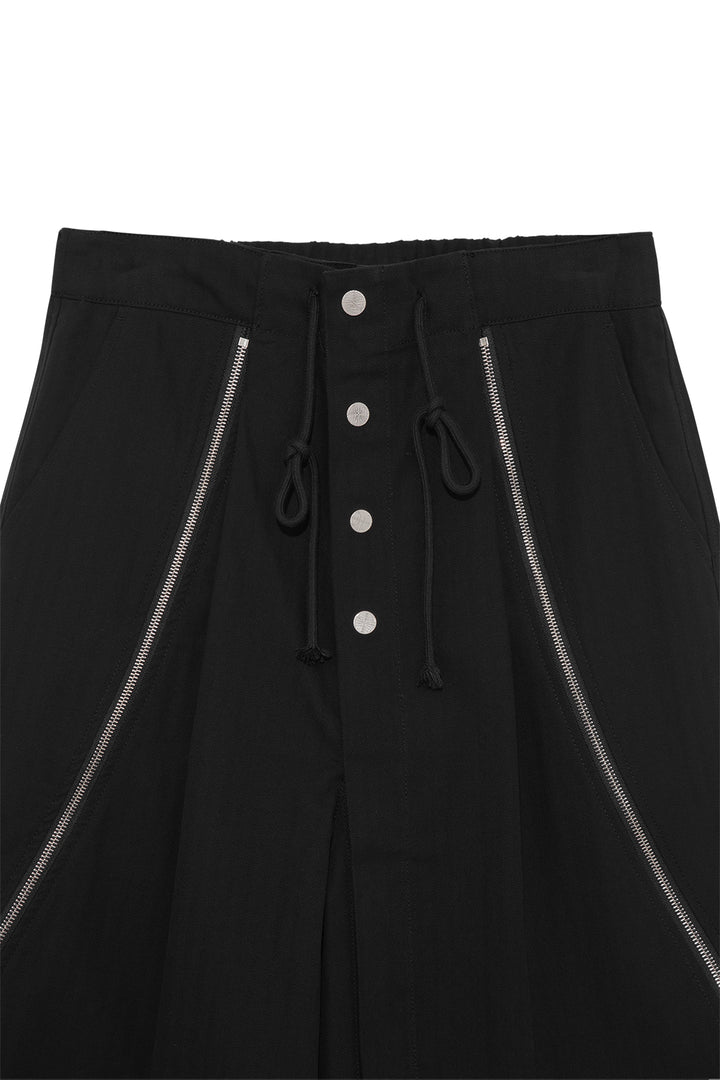 Double Layered Zip Trousers