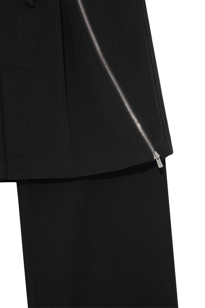 Double Layered Zip Trousers