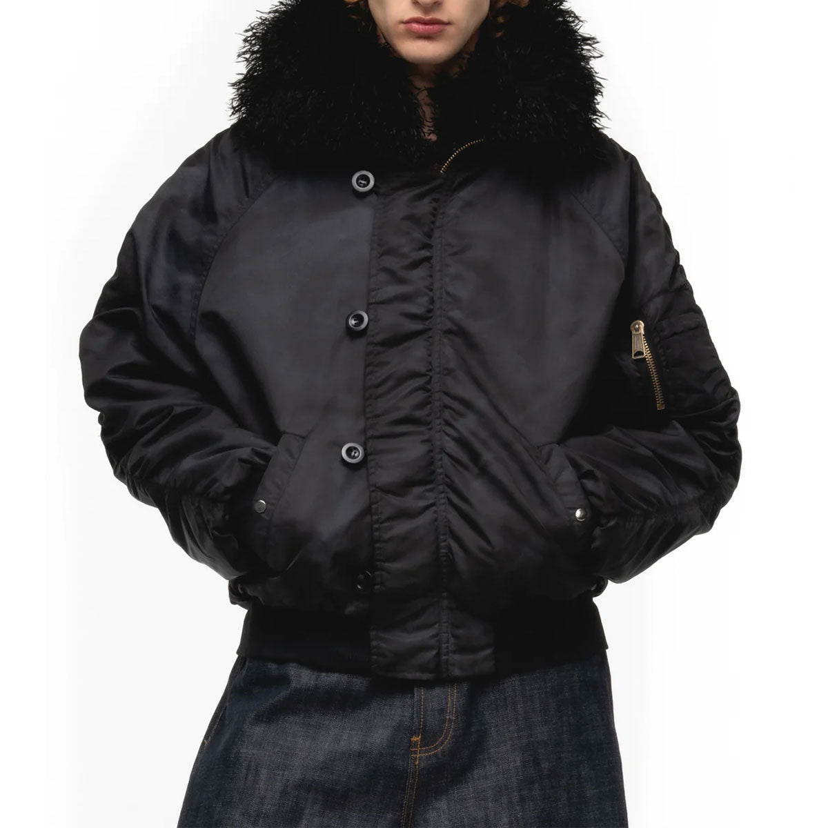 ジャケット・アウター no faith studios bomber jacket REVERSIBLE ONYX BOMBER JACKET GREY – NO/FAITH STUDIOS