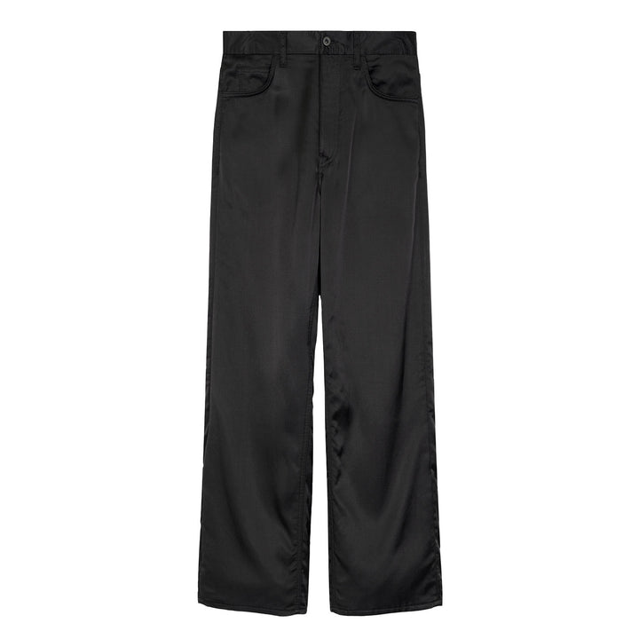 VUJADE - FRED SATIN 5-POCKET TROUSERS IN VISCOSE, WOOL & COTTON