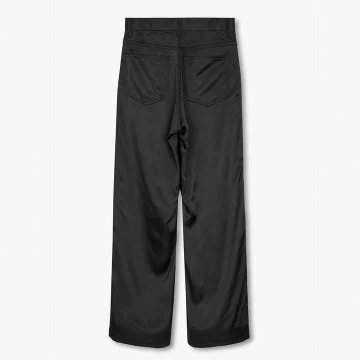 VUJADE - FRED SATIN 5-POCKET TROUSERS IN VISCOSE, WOOL & COTTON