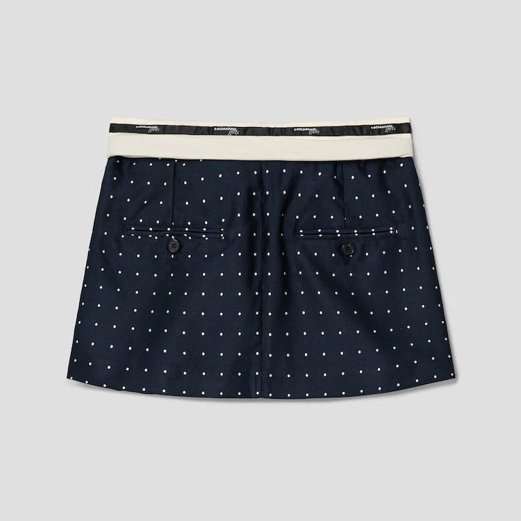 HommeGirls - FLIP WAIST MINI SKIRT W/ BELT