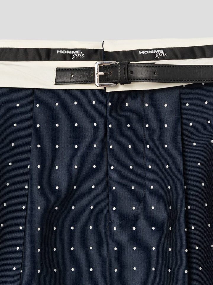 HommeGirls - FLIP WAIST MINI SKIRT W/ BELT