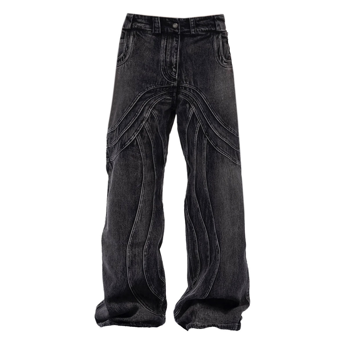 NO FAITH STUDIOS ワイドデニム ブラック S HEAVY WAVE DENIM USED BLACK – NO/FAITH STUDIOS