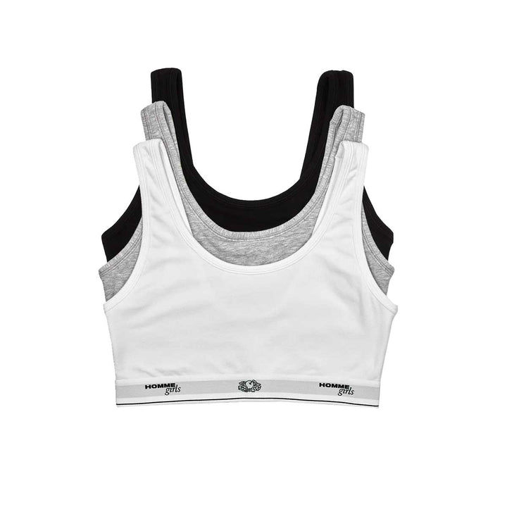 HommeGirls x Fruit Of The Loom Classic Tank Bra (3-Pack)