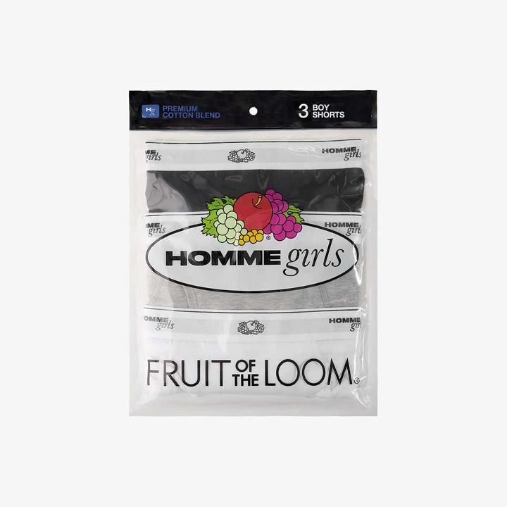 HommeGirls x Fruit Of The Loom Boy Short (3-Pack)