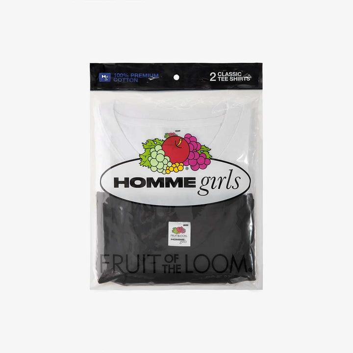 HommeGirls x Fruit Of The Loom Classic Tee (2-Pack)