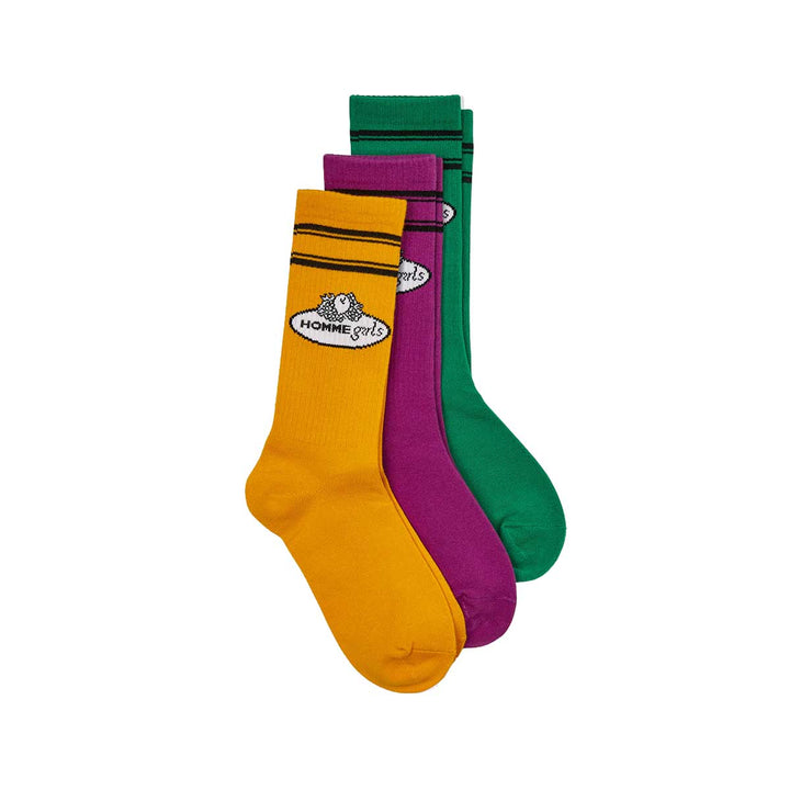 HommeGirls x Fruit Of The Loom Crew Socks (3-Pack)