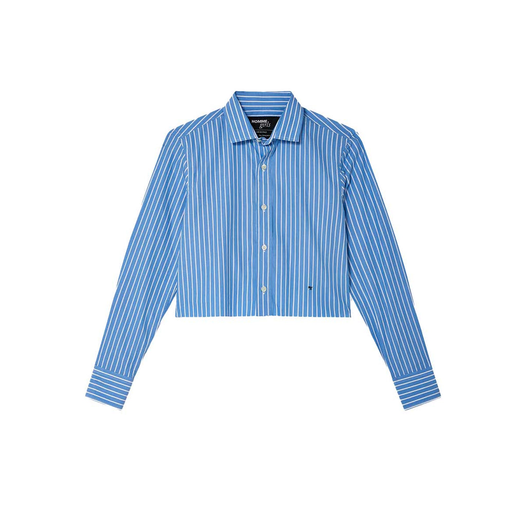 hommegirlsオムガールズ ストライプ クロップドシャツ S 新品未使用