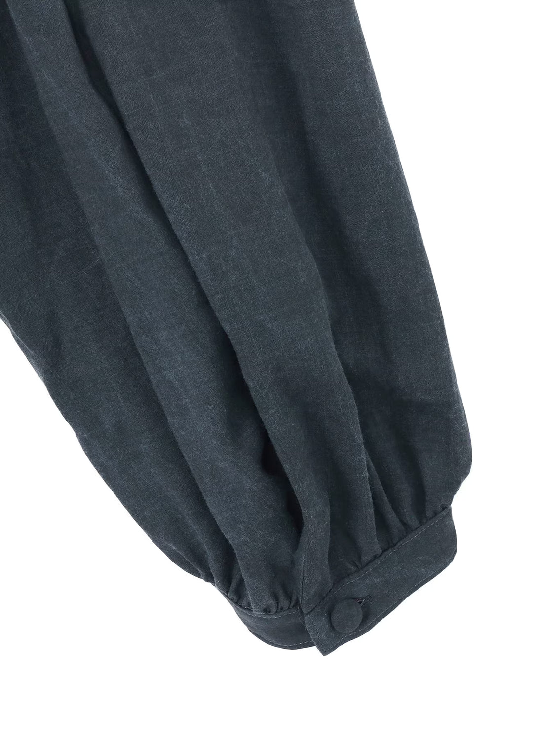 Yohji Yamamoto - CELLULOSE COATING SCARF GATHER BLOUSE