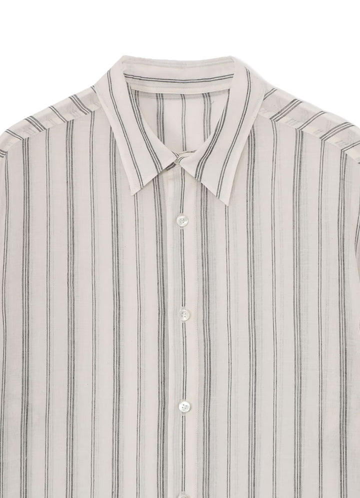 KHADI STRIPE SHORT SLEEVE BLOUSE