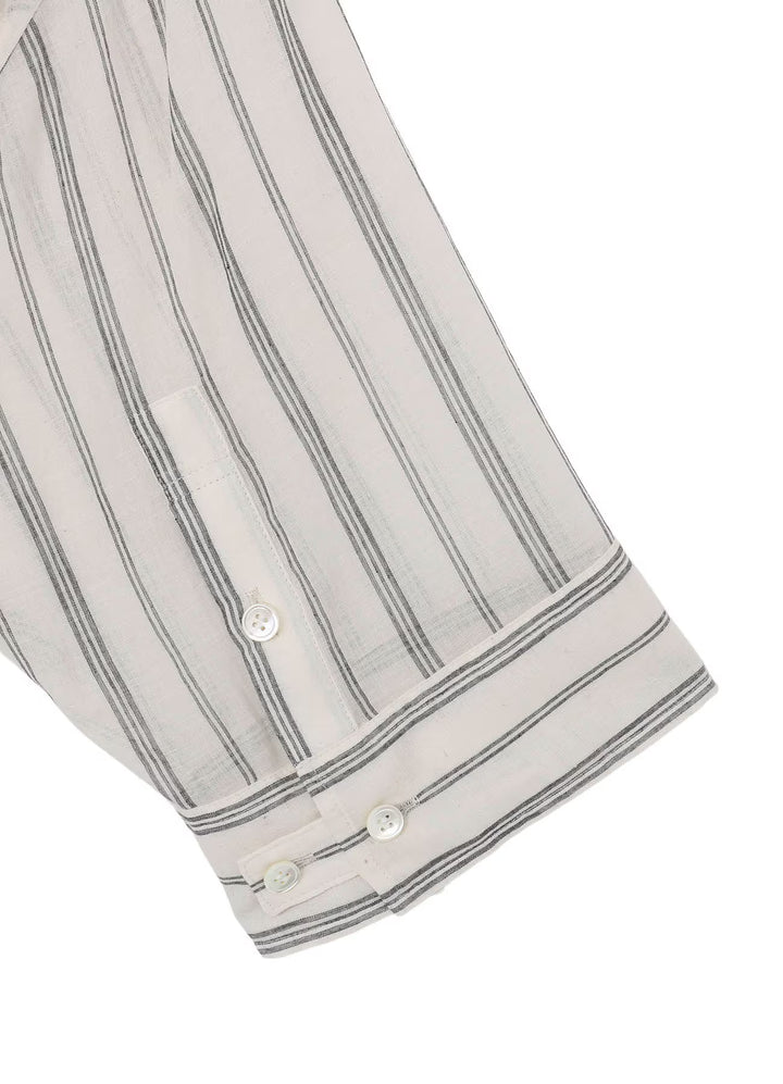 KHADI STRIPE SHORT SLEEVE BLOUSE