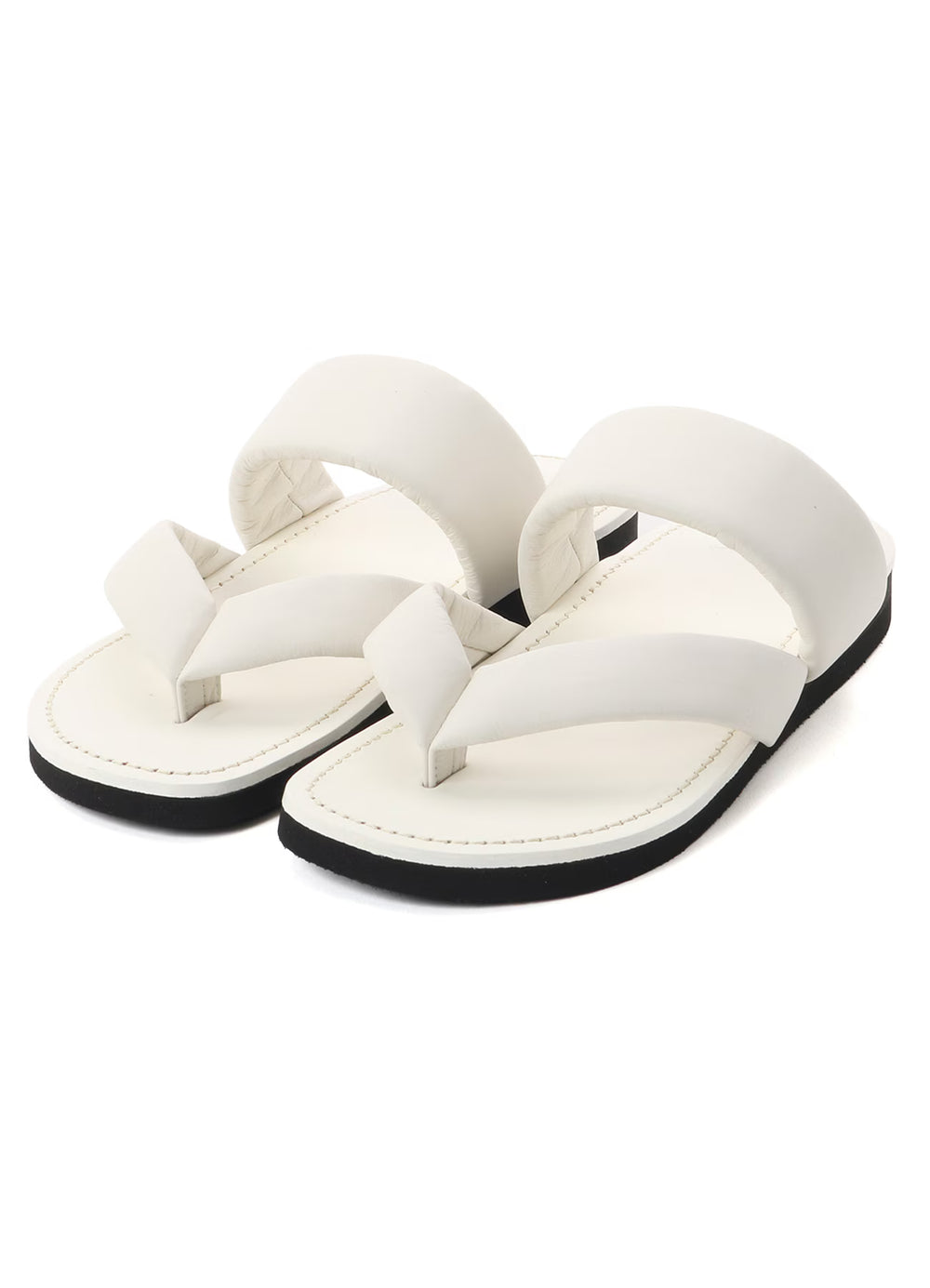 Yohji Yamamoto - SOFT LEATHER STRAP FLIP FLOPS
