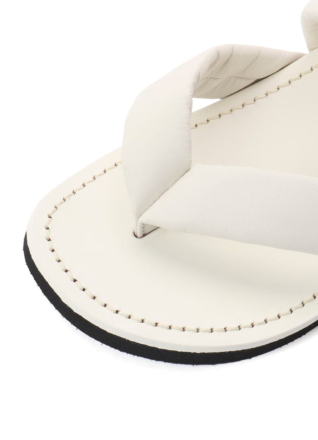 Yohji Yamamoto - SOFT LEATHER STRAP FLIP FLOPS