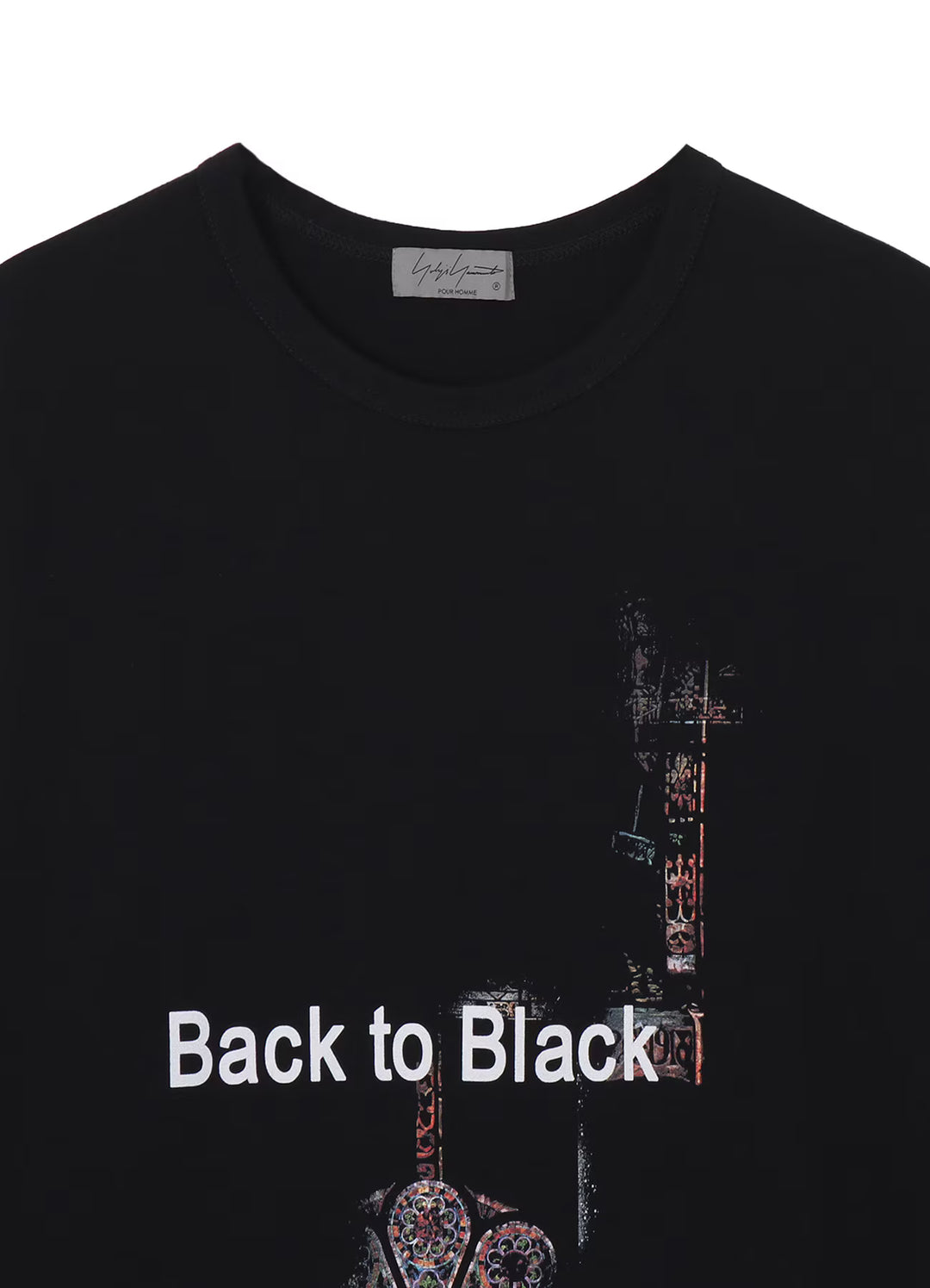 Yohji Yamamoto - PLAIN STITCH LONG SLEEVE PRINT TEE