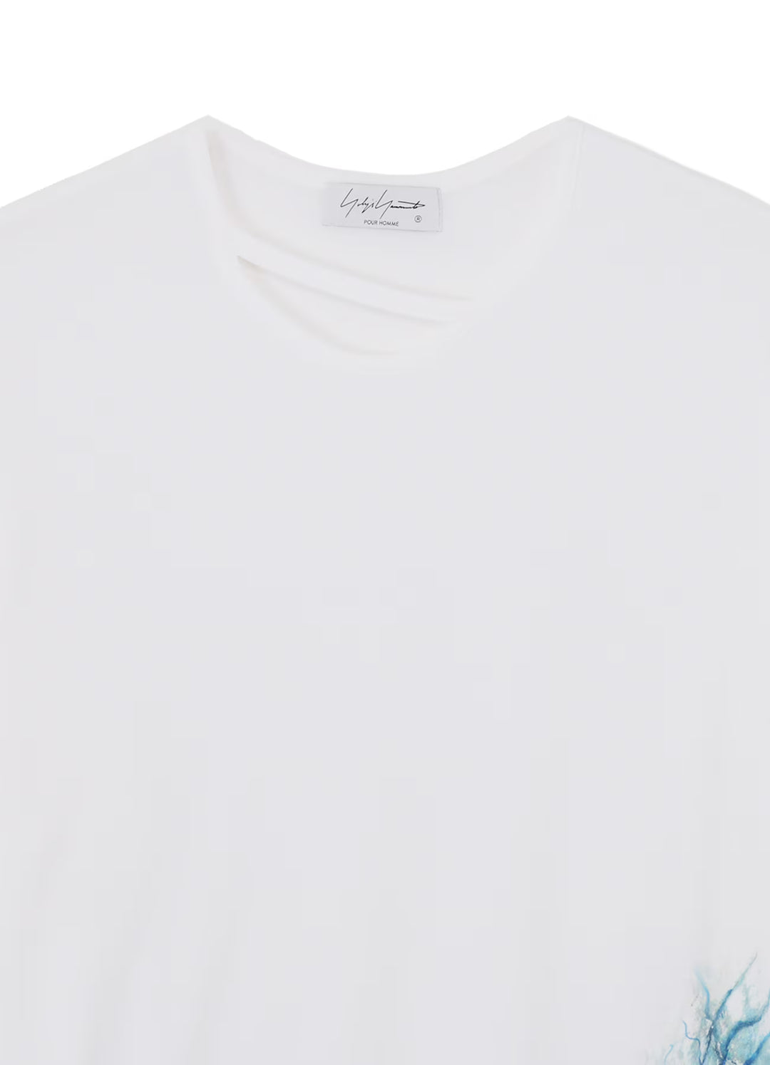 Yohji Yamamoto - 50/-SUPER HIGH TWISTED JERSEY D NECK LINE LONG SLV PT B